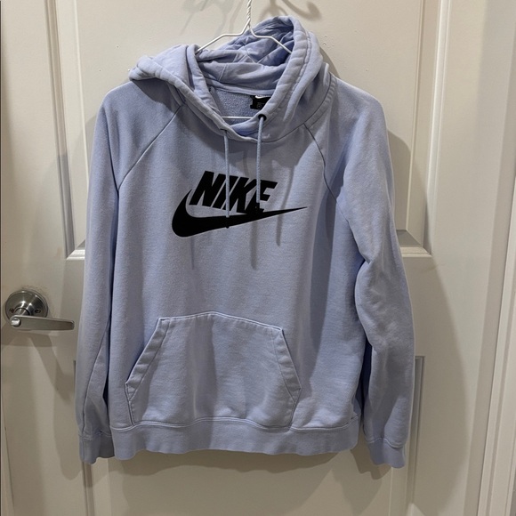 Nike Tops - Nike Women's Lilac Hoodie with Black Logo